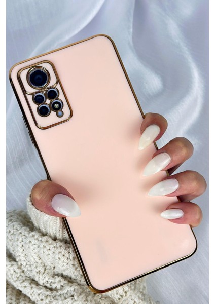 Gold Kenarlı Silikon Redmi Note 11 Pro Kılıf
