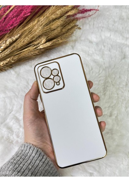 Gold Kenarlı Silikon Redmi Note 12 4g Kılıf
