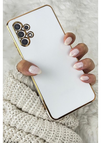 Gold Kenarlı Silikon Galaxy A32 Kılıf