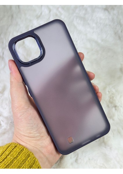 Buzlu Kamera Çıkıntılı Silikon Realme C11 2021 Kılıf