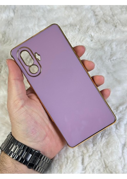 Gold Kenarlı Silikon Poco F3 Gt Kılıf