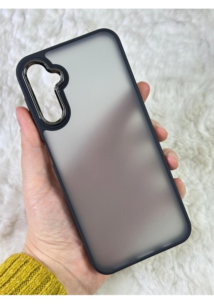 Buzlu Kamera Çıkıntılı Silikon A34 Kılıf