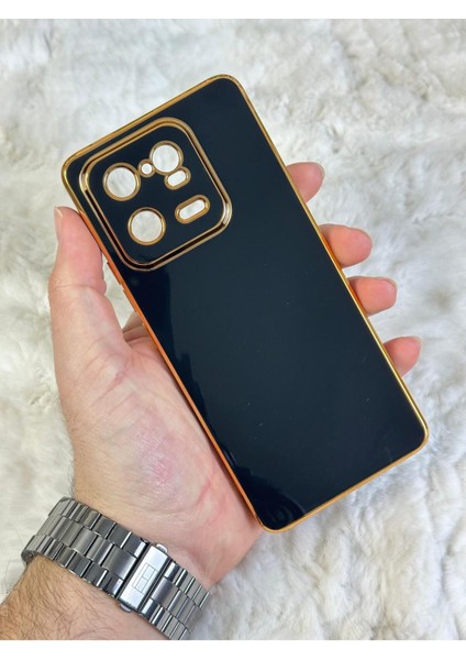 Gold Kenarlı Silikon Mi 13 Pro Kılıf