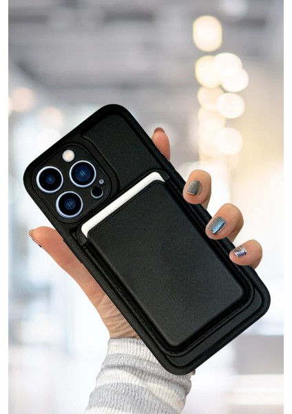 Magsafe Çıkartılabilir Kartlıklı iPhone 15 Kılıf