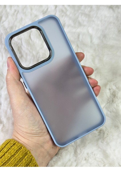 Buzlu Kamera Çıkıntılı Silikon Redmi 12 Kılıf