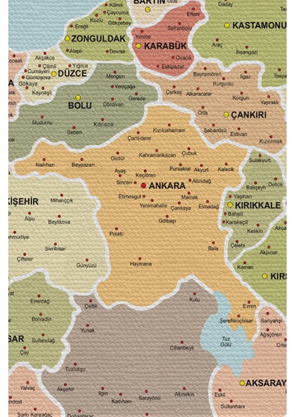 - Duvar Örtüsü Detaylı Güncel Türkiye Haritası Kaliteli Kanvas Duvar HALISI-4046 modelleri