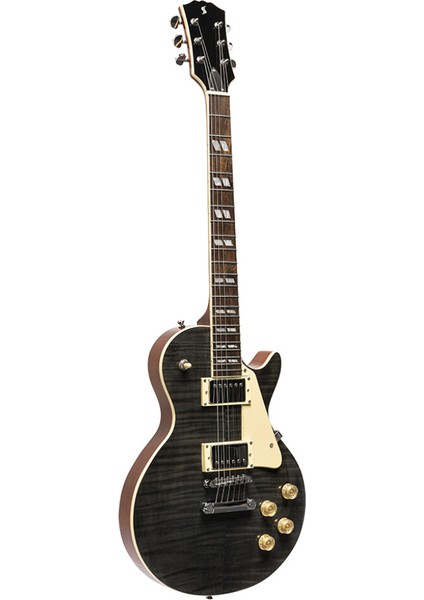 Les Paul Elektro Gitar Sel-Dlx Tr Blk