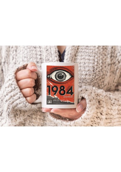 1984 Filmi Baskılı Hediyelik Porselen Kupa Bardak