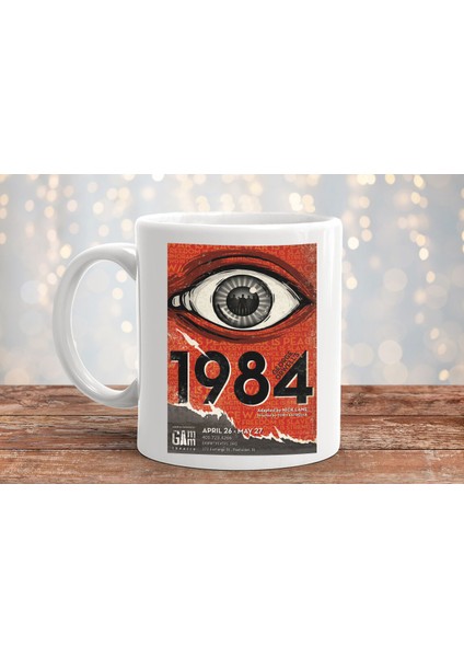 1984 Filmi Baskılı Hediyelik Porselen Kupa Bardak fiyatları