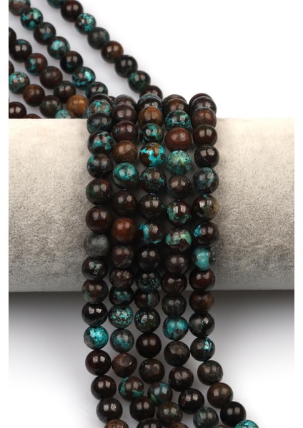 Krizokol Doğal Taş Dizi 8 mm Küre Kesim