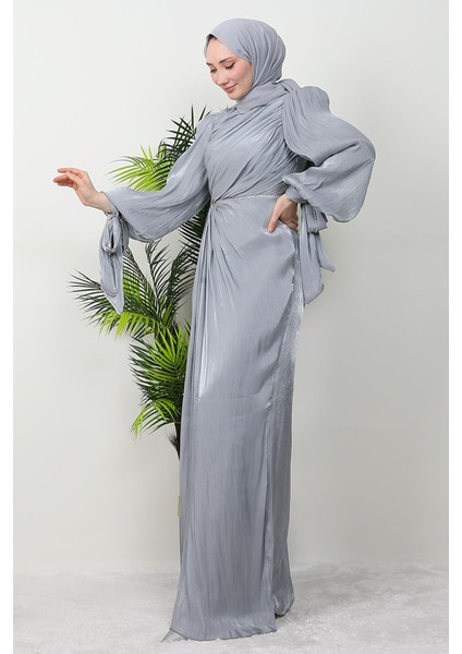 Idil Tesettür Abiye Gri fiyatları