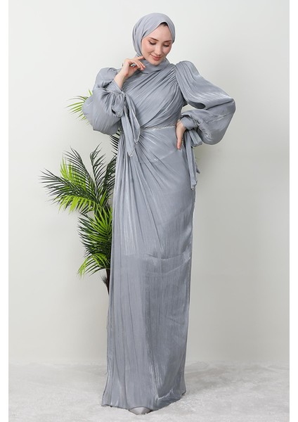 Idil Tesettür Abiye Gri fırsatları