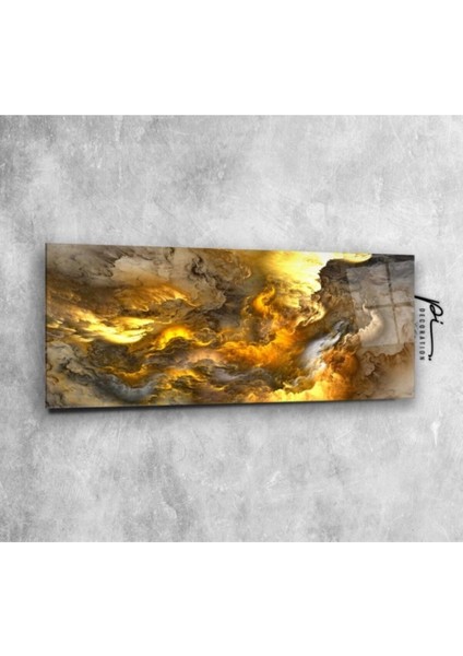 Soyut Panoramik Cam Tablo