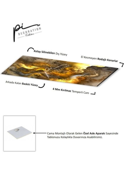 Soyut Panoramik Cam Tablo fırsatları