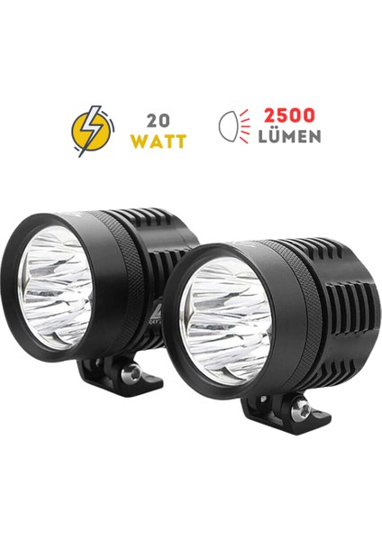 Husky 20W Beyaz Motosiklet Led Sis Farı modelleri