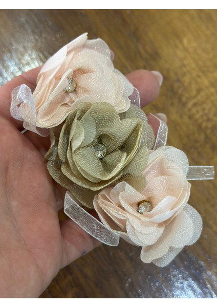 3 Lü Taşlı Renkli Broş Giyim Aksesuarı Saç Türban Aksesuarı 11X5 cm modelleri