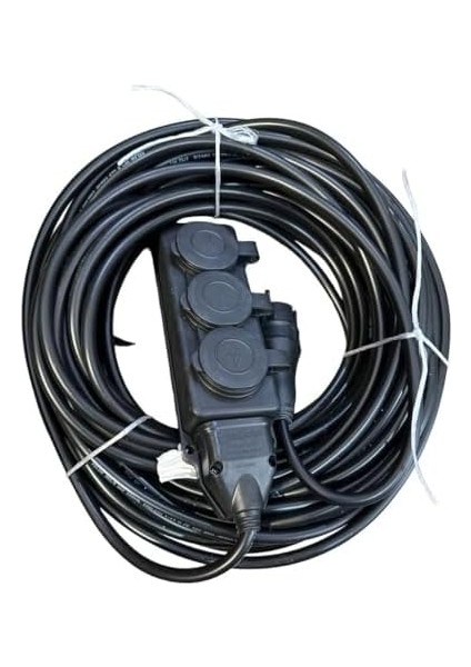 3 Lü Kauçuk Seyyar Uzatma Kablosu 20 Metre 3x2.5 mm modelleri