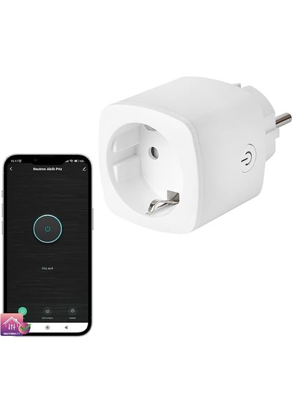 Akıllı Wi-Fi Destekli 16A Akım Korumalı Tekli Priz - Uygulama Üzerinden Kontrol NTL-SW01 16A Maksimum Enerji - Zamanlayıcı Akıllı Priz - Kolay Kurulum
