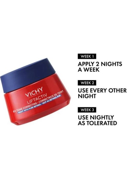 Liftactiv B3 Cilt Tonu Eşitleyici Retinol Içeren Gece Kremi 50 ml 2 Adet