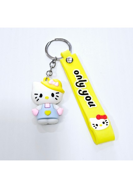 Anahtarlık Aksessuar 3D Hello Kitty Silokon Anahtarlık Hello Kitty