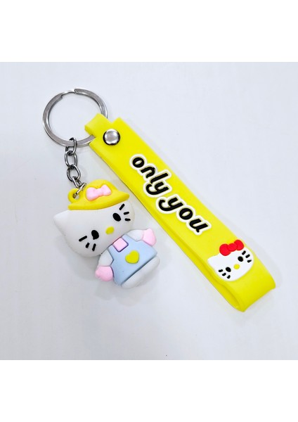 Anahtarlık Aksessuar 3D Hello Kitty Silokon Anahtarlık Hello Kitty