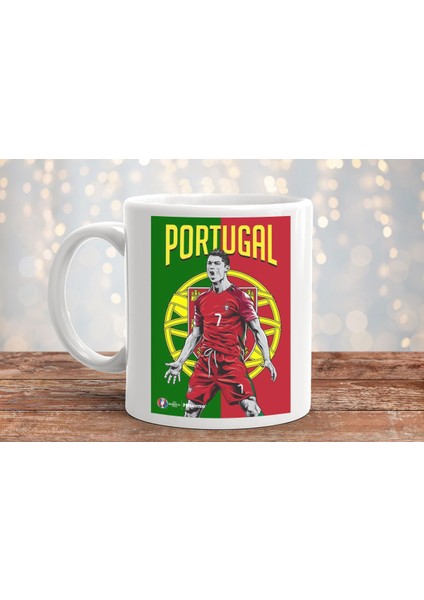 Futbolcu Ronaldo Baskılı Hediyelik Porselen Kupa Bardak fiyatları