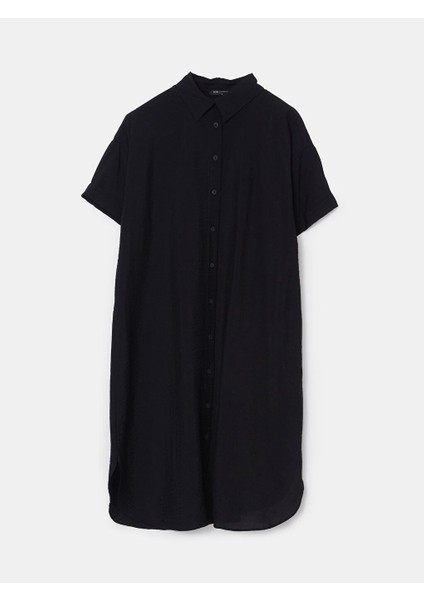 Lcw Comfort Düz Oversize Kadın Gömlek Elbise