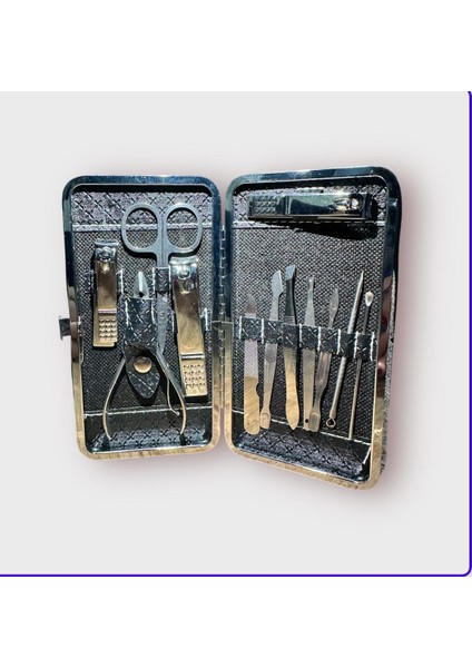 12 Parça Profesyonel Büyük Boy Manikür Seti modelleri