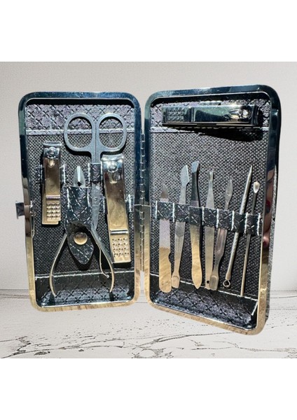 12 Parça Profesyonel Büyük Boy Manikür Seti fırsatları