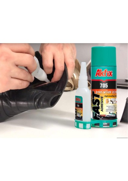 Akfix Hızlı Yapıştırıcı 400ml+ 100gr / 2 adet