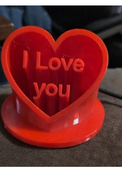 3D Baskı "ı Love You" Kalp Figürü