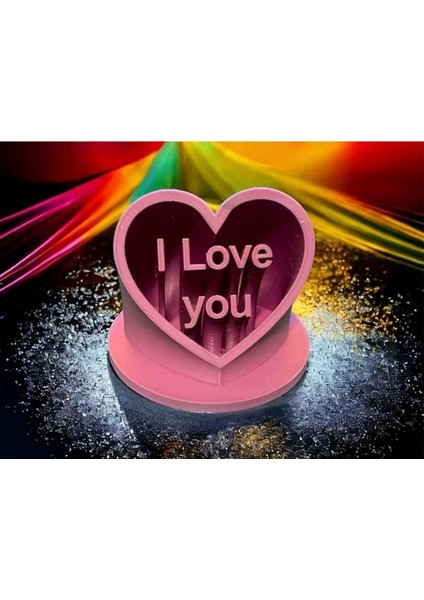 3D Baskı "ı Love You" Kalp Figürü