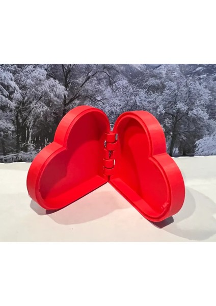 3D Baskı Kalp Şeklinde Hediye Kutusu