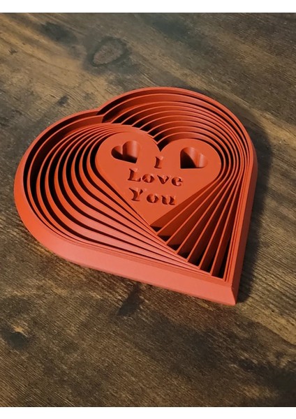 3D Baskı "ı Love You" Kalp Figürü