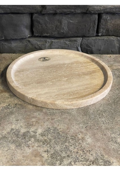 Traverten Doğal Taş Sunum ve Söz Nişan Tepsisi Hediyeli indirimleri