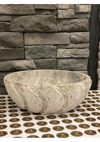 Doğal Taş Silver Traverten Patlatma Modelli 41X41X14 modelleri