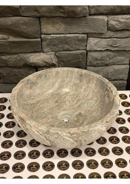 Doğal Taş Silver Traverten Patlatma Modelli 41X41X14 indirimleri