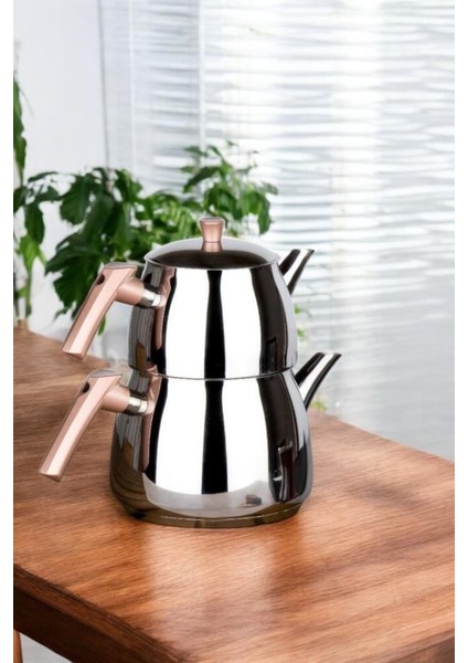 Nisa Sade Çaydanlık Aile Rose