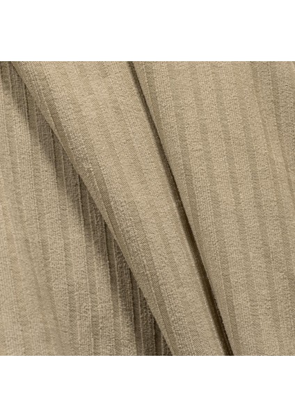 Mikrofiber Şönil Fitilli Minimalist Koltuk Örtüsü -175 x 350 cm x large, Çift Taraflı, Kaymaz, Terletmez Bej