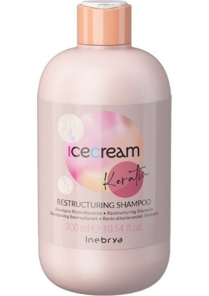 Tekli Ürün Ice Cream Keratin Restructuring Yapılandırıcı Şampuan 300MLEVAÜRÜN10030