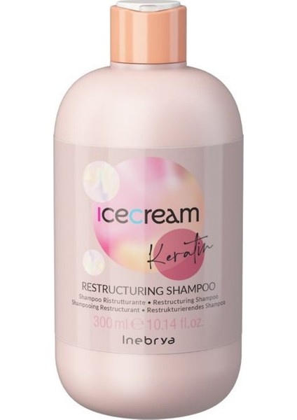 Tekli Ürün Ice Cream Keratin Restructuring Onarım Yapan Şampuan 300 ml EVAÜRÜN10081