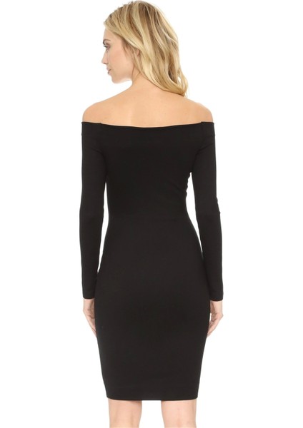 B101298 Uzun Kollu Straplez Elbise fırsatları