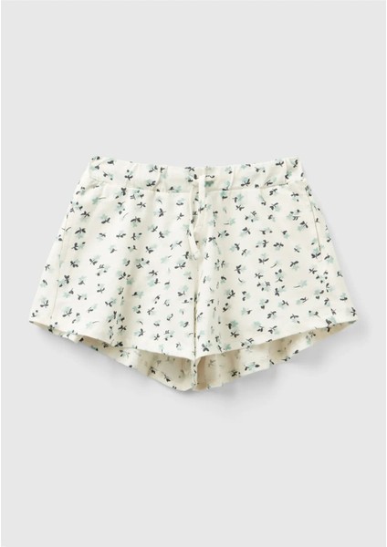 Unıted Colors Of Benetton Kız Çocuk Desenli Şort 3M39C902M