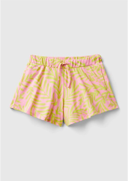 Unıted Colors Of Benetton Kız Çocuk Desenli Şort 3M39C902M