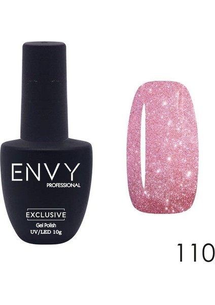 Kalıcı Oje Exclusive Seri Parıltılı Cazibeli Pembe Nude 10GR NO:110