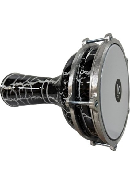 Darbuka 5 Numara Çatlak Boyalı Siyah – Beyaz