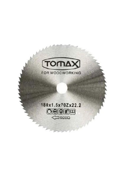 Elmassız Sunta Testeresi 180X1.5 22X2 70Z