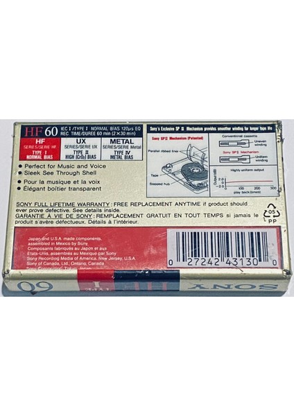 Hf 60 High Fidelity Normal Bias Boş Teyp Kaset