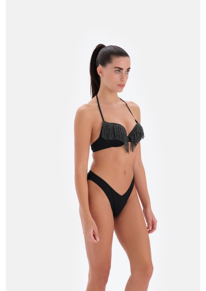 Püskül Detaylı Dolgulu Bikini Takımı Siyah 3332BK fiyatları