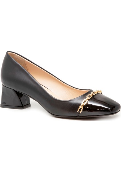 Dnl 01 Siyah Bayan Klasik Ayakkabı Bayan Klasik
